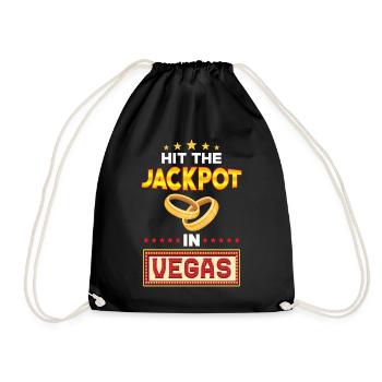 Las Vegas Wedding - Drawstring Bag - black - Front