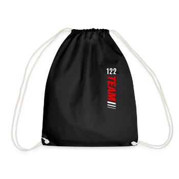 122 TEAM One Hundred Twenty Two, 122, numero - Drawstring Bag - black - Front