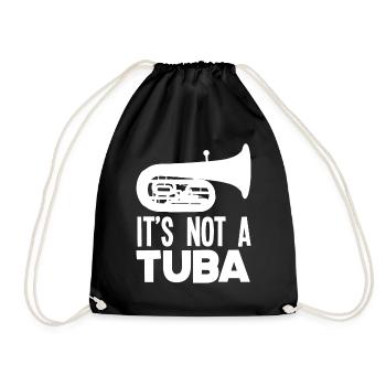 Es Ist Keine Tuba Euphonium - Turnbeutel - Schwarz - Vorne