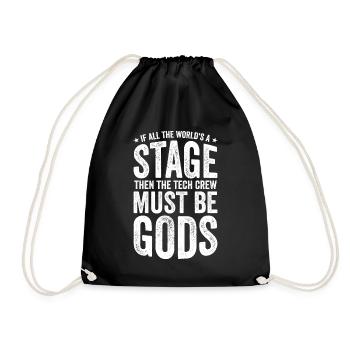 Tech Crew Theater Tech - Drawstring Bag - black - Front