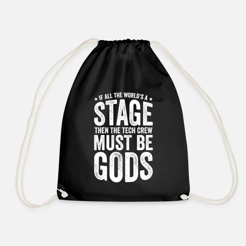 Tech Crew Theater Tech - Drawstring Bag - black