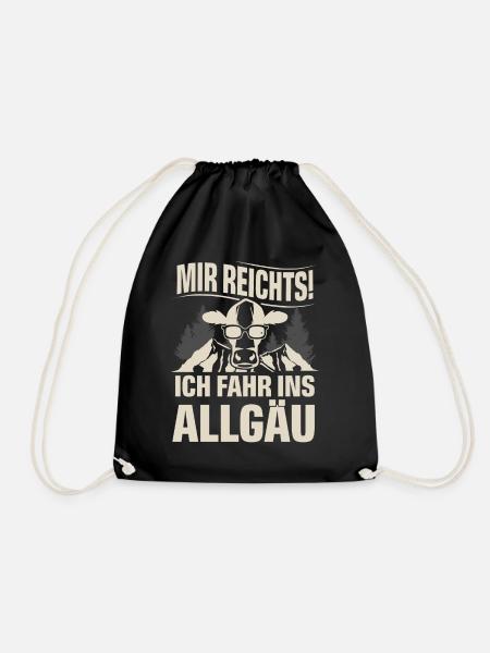 Allgäu - Turnbeutel - Schwarz