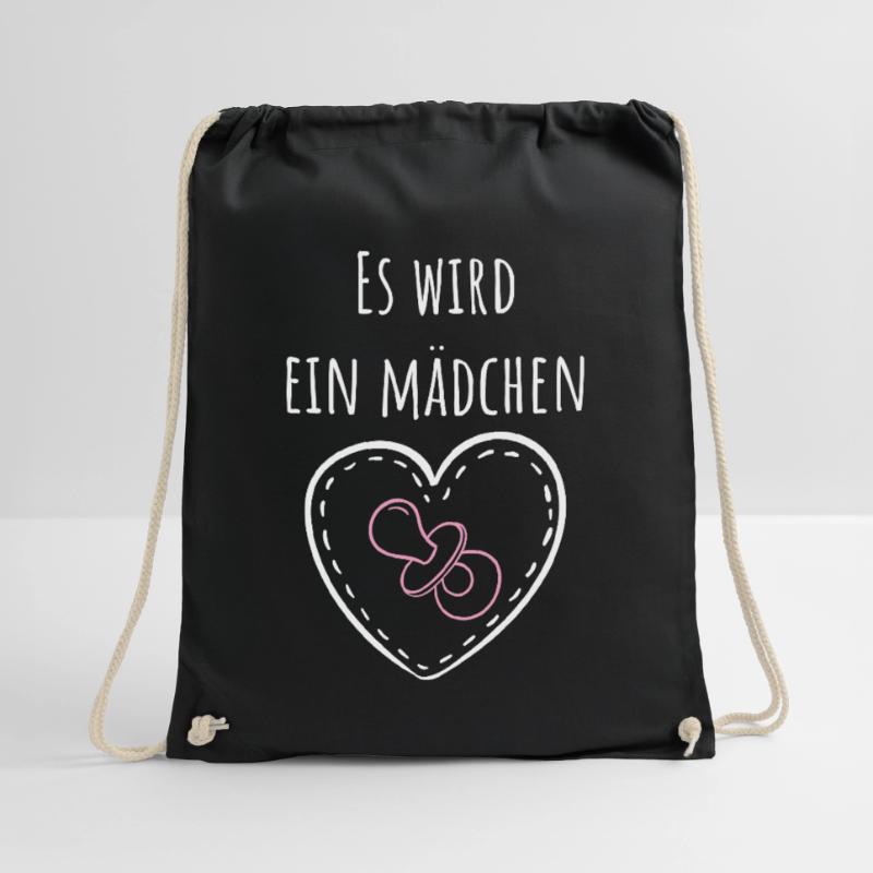Es wird ein Mädchen! Turnbeutel