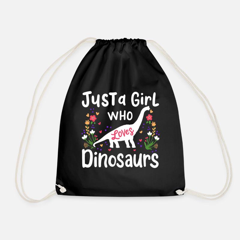 Dinosaurier Dinosaurier-Liebhaber - Turnbeutel - Schwarz