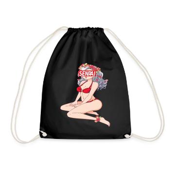 Anime Anime Merch Anime Anime Outfit Anime Characters - Drawstring Bag - black - Front