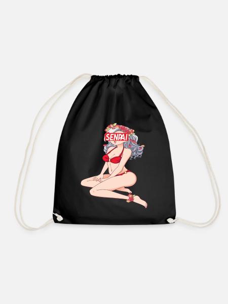 Anime Anime Merch Anime Anime Outfit Anime Characters - Drawstring Bag - black