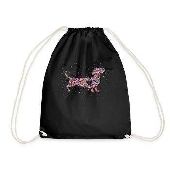 Teckel Chien Teckel Propriétaire de chien - Sac de sport léger - noir - Devant