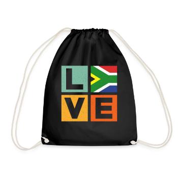 South Africa Love - Drawstring Bag - black - Front