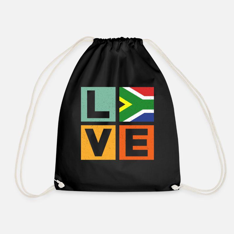 Südafrika Liebe - Turnbeutel - Schwarz