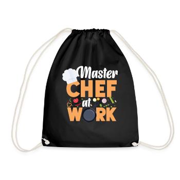 Cooking Cook Kitchen Chef Master - Drawstring Bag - black - Front