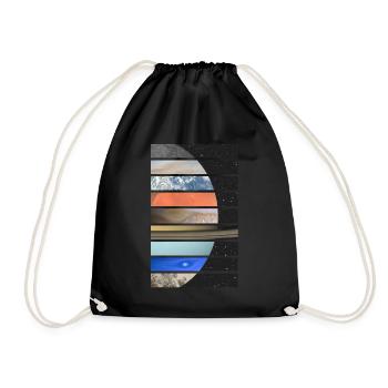 Planets of the Solar System - Drawstring Bag - black - Front