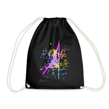 Pole Dance Fitness Couleur Splash Pole Dance - Sac de sport léger - noir - Devant