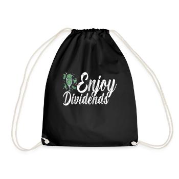 Shares Shareholder Investor - Drawstring Bag - black - Front