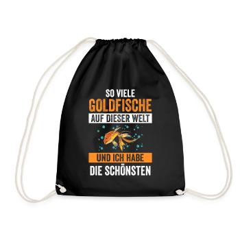 Goldfische - Turnbeutel - Schwarz - Vorne