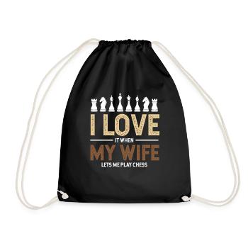 Chess checkmate - Drawstring Bag - black - Front