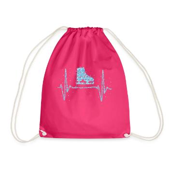 Patinage sur glace Heartbeat Patinage sur glace - Sac de sport léger - fuchsia - Devant