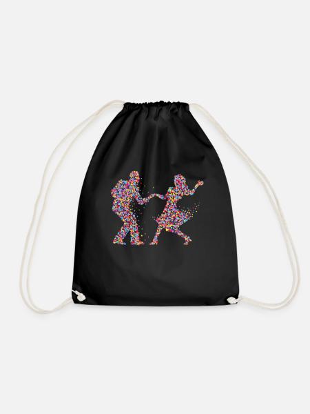 Paartanz Tanzen Tanzpaar Geschenk - Turnbeutel - Schwarz