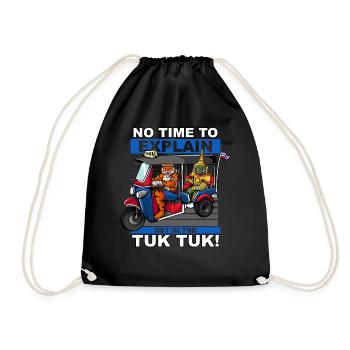 Tuk Tuk Thaïlande Voyage de vacances Bangkok - Sac de sport léger - noir - Devant