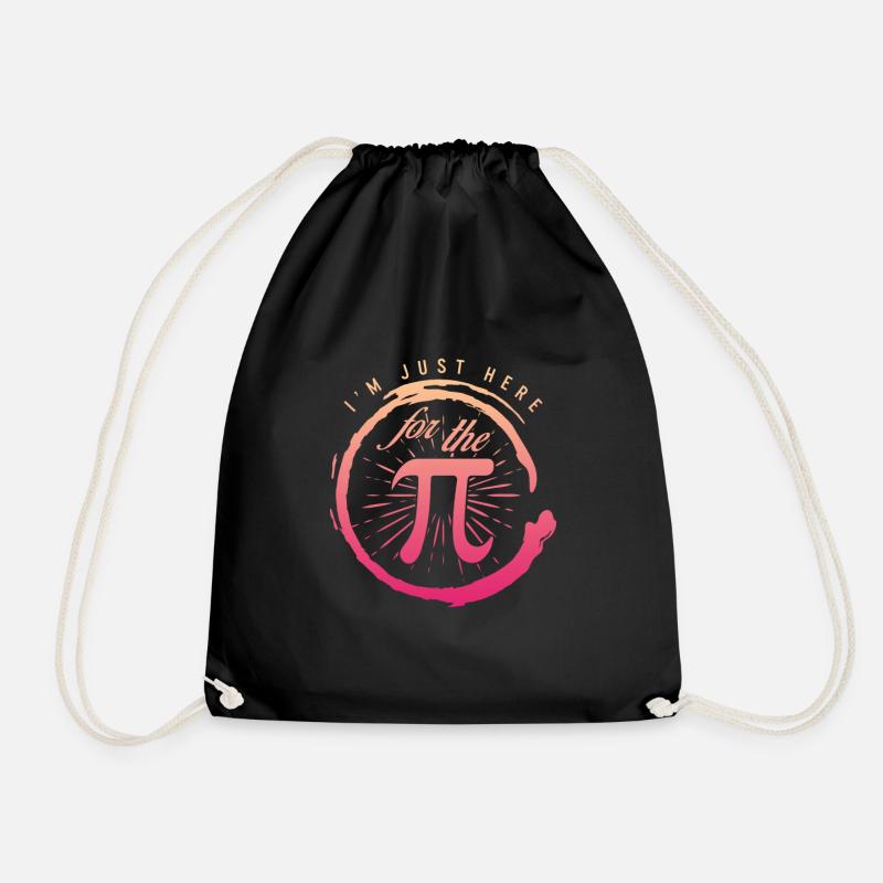 Pi Day Shirt, ich bin nur hier für den Pi, Math - Turnbeutel - Schwarz
