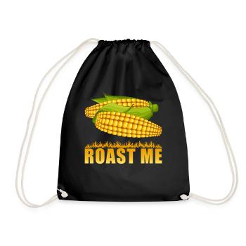 Corn - Drawstring Bag - black - Front