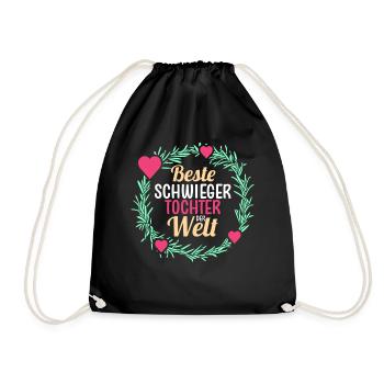 Schwiegertochter - Turnbeutel - Schwarz - Vorne