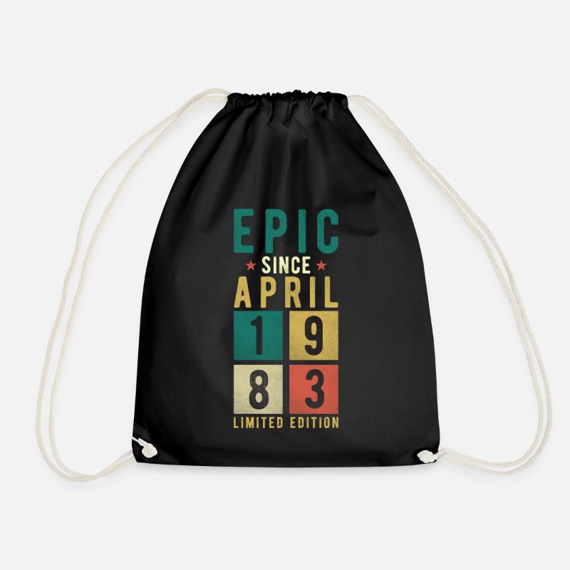 Anniversaire Avril 1983 - Sac de sport léger - noir