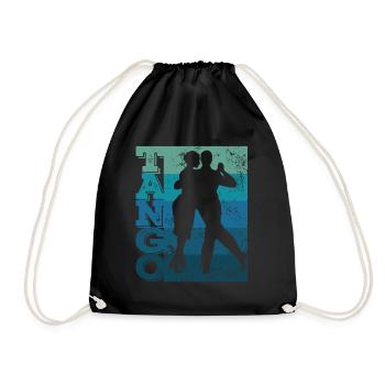 Tango Argentino Retro Vintage Tango Vals Dance - Turnbeutel - Schwarz - Vorne