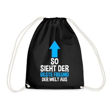 Bester Freund - Turnbeutel - Schwarz - Vorne