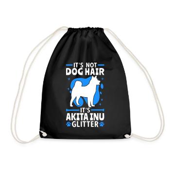 C’est Akita Glitter Japonais Akita Inu - Sac de sport léger - noir - Devant