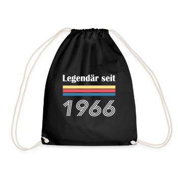 Legendär seit 1966 - Turnbeutel - Schwarz - Vorne