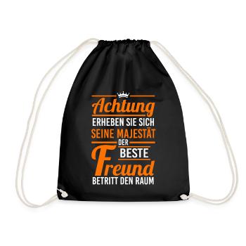 Bester Freund - Turnbeutel - Schwarz - Vorne