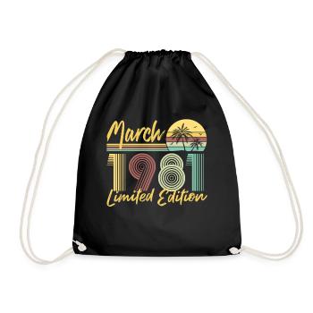 Mars 1981 Édition limitée - Sac de sport léger - noir - Devant