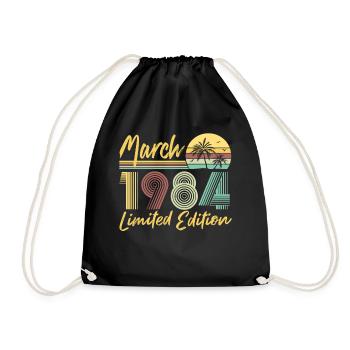 March 1984 Limited Edition - Turnbeutel - Schwarz - Vorne