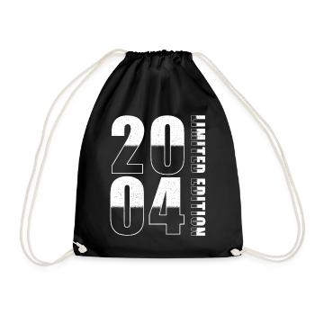 2004 Limited Edition Geburstag - Turnbeutel - Schwarz - Vorne