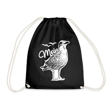 Seagull Moin Seagulls - Drawstring Bag - black - Front