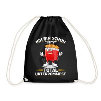 Je suis totalement Unterpommest I Pommes à nouveau - Sac de sport léger - noir - Devant