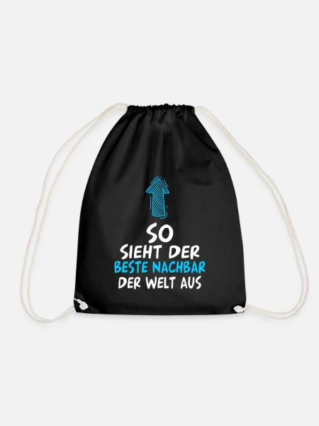 Bester Nachbar - Turnbeutel - Schwarz