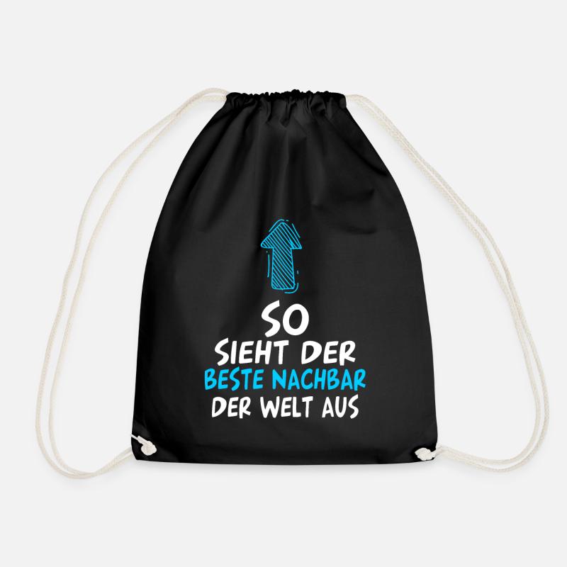 Bester Nachbar - Turnbeutel - Schwarz