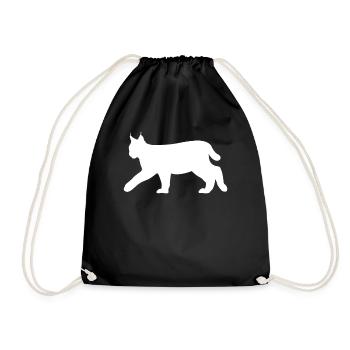 Lynx Bobcat Forest Animals Animal Lovers Gift - Drawstring Bag - black - Front