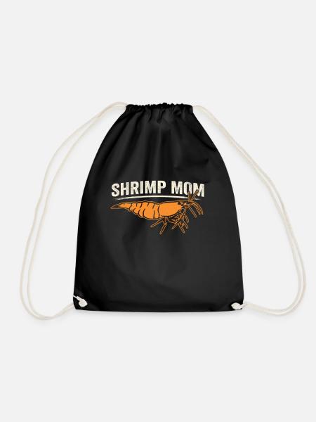 Dwarf Prawn Shrimp Shrimp Aquascaper Aquascaper Aquastry - Drawstring Bag - black