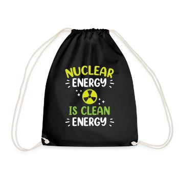 L’énergie nucléaire est une énergie propre L’énergie nucléaire - Sac de sport léger - noir - Devant
