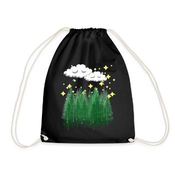 Amoureux de la nature Ciel étoilé Nature Night Dream - Sac de sport léger - noir - Devant
