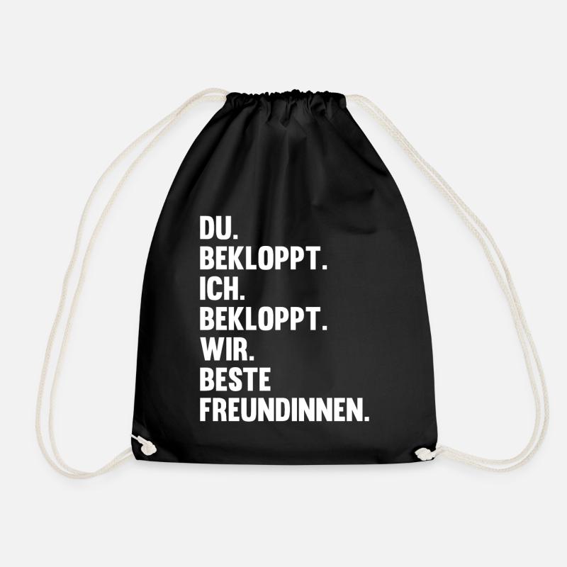 Beste Freundin - Turnbeutel - Schwarz
