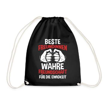 Beste Freundin - Turnbeutel - Schwarz - Vorne