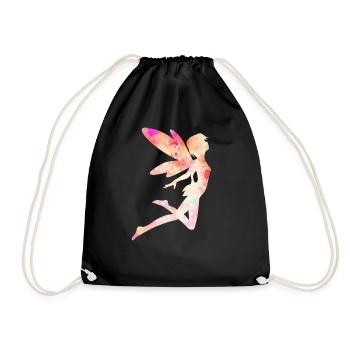 Fairy Magic Fairy Elf Fairy Tale Ladies Girl Gift - Drawstring Bag - black - Front