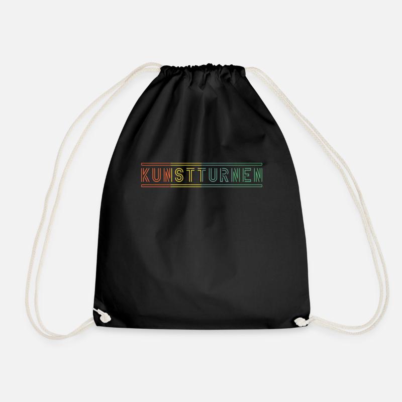 Kunstturnen Retro - Turnbeutel - Schwarz