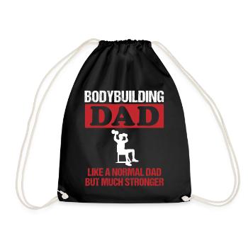 Musculation Papa Musculation Hommes Cadeau - Sac de sport léger - noir - Devant