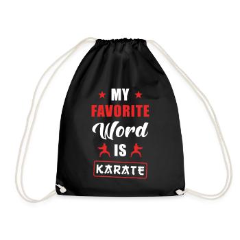 Karate - Turnbeutel - Schwarz - Vorne