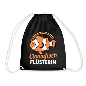 Clownfisch - Turnbeutel - Schwarz - Vorne