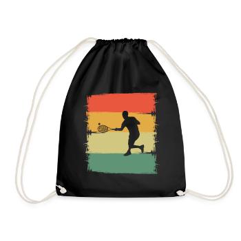 Tennis - Drawstring Bag - black - Front